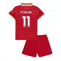 Liverpool Mohamed Salah #11 Domáci Detský futbalový dres 2024-25 Krátky Rukáv (+ trenírky)